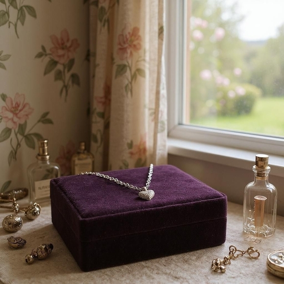 Vintage Christian Dior "Oui" Heart Charm Necklace - Picture 7 of 10